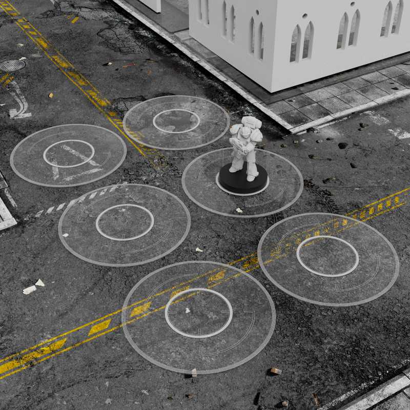 Basic Clear Objective Marker Kill Team compatible