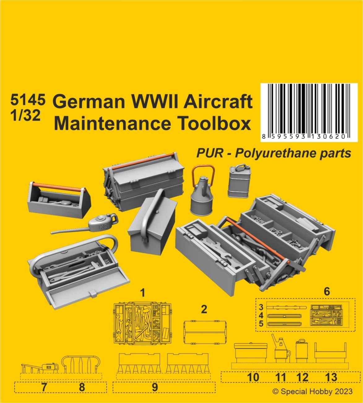 1:32 German WWII Aircraft Maintenance Toolbox