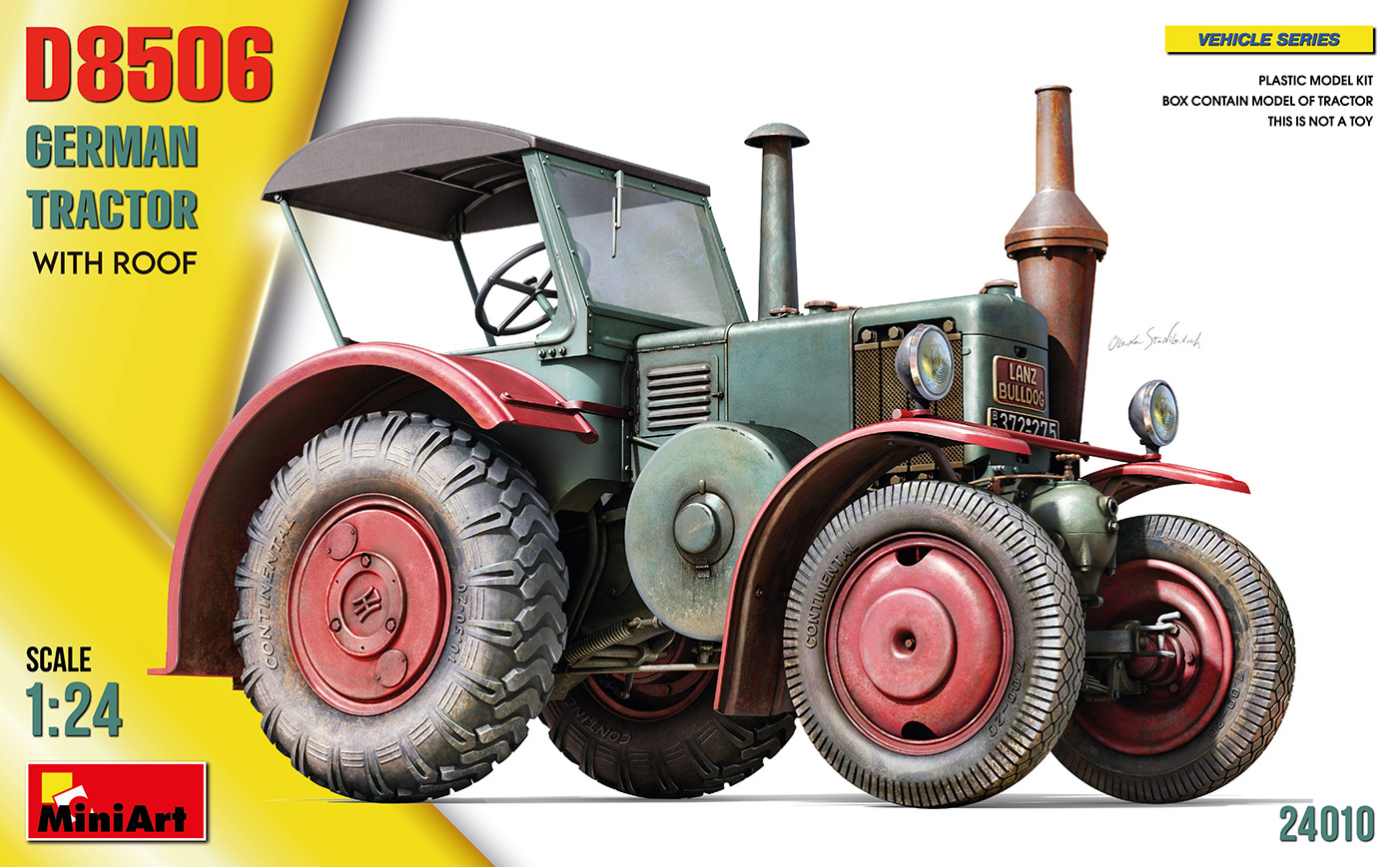 1:24 GERMAN TRACTOR D8506 WITH ROOF