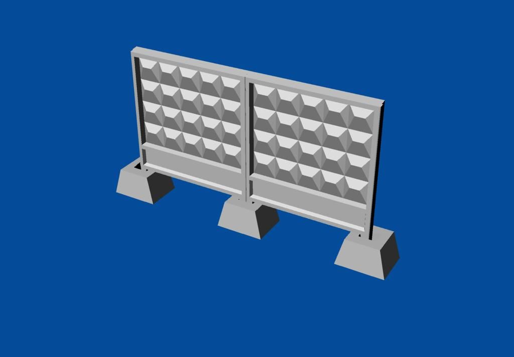 1:144 Russian concrete fence PO-2