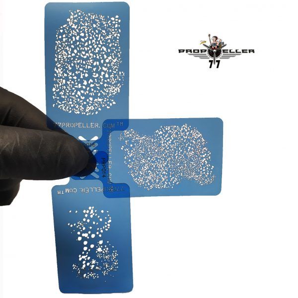 Set “1” 3 airbrush Stencils
