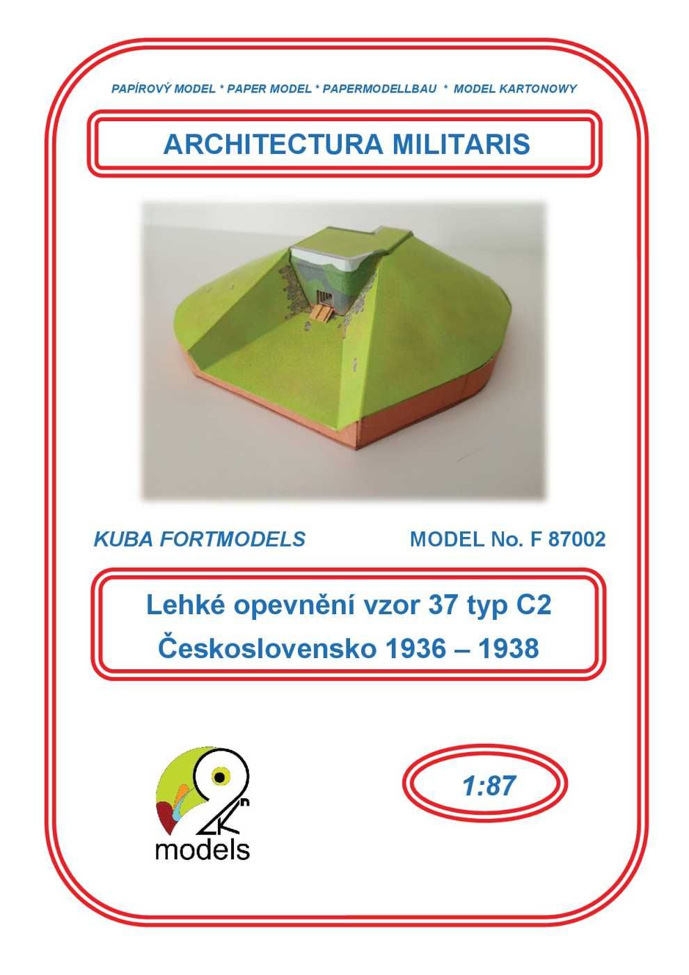 1:87 Československé lehké opevnění vzor 37 typ C (H0)