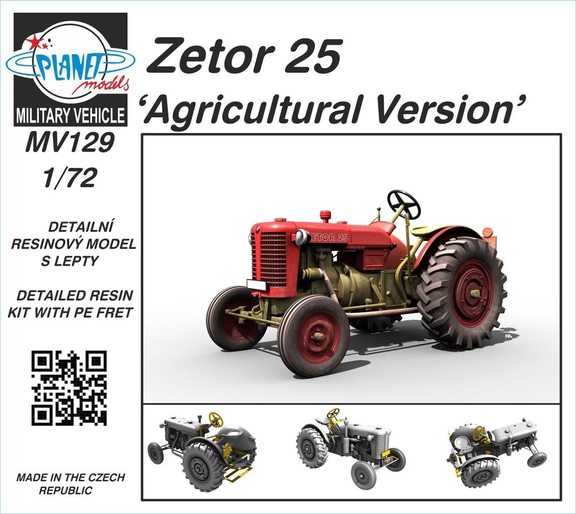 1:72 Zetor 25 ‘Agricultural Version ’