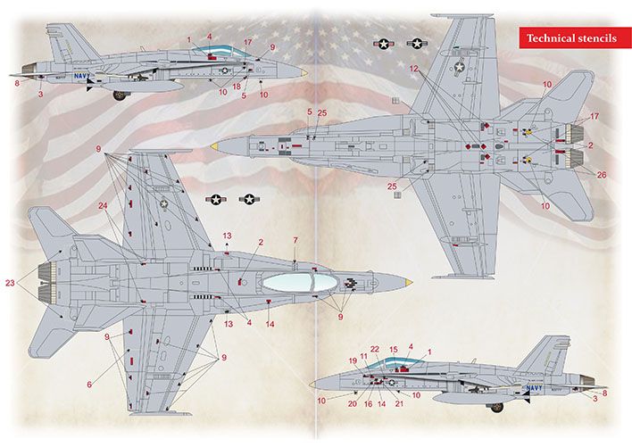 その他 No254 1/72 McDonnell Douglas F/A-18 McDonnel-Douglas F/A-18D Hornet U.S. Marine Corps Academy 12422